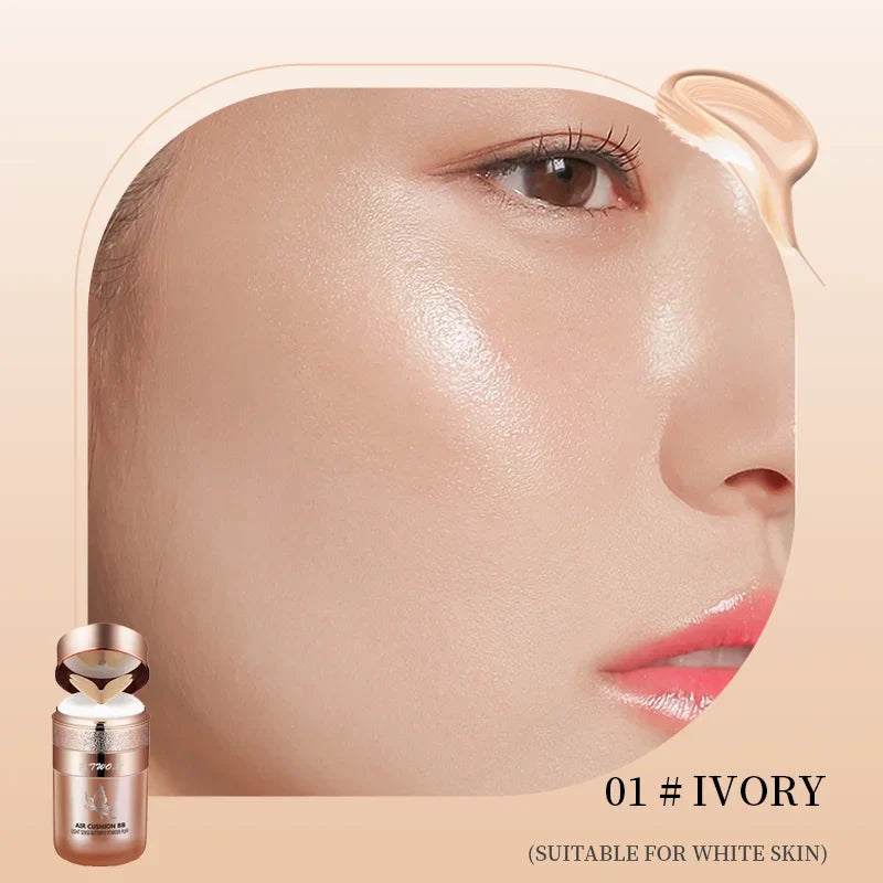 Air Cushion BB Cream Butterfly Powder Puff Moisturizing Foundation Concealer Whitening Oil-control Waterproof Makeup Cosmetics LadyShow.Store