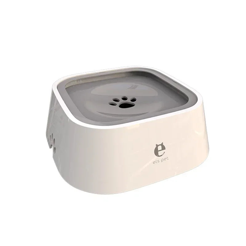 Pet Floating Water Bowl, Cat Dog Anti-spill Drinking Bowl No Wet Mouth, Removable Easy Clean Dustproof Pet Supplies Pi-Mart