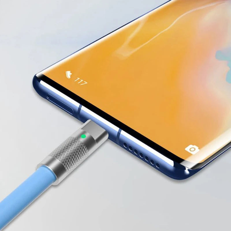 120w 6a Super Fast Charge PD Type C Liquid Silicone Cable Quick Charge 1M 2M Usb Cable Usb C to C Charger Cable Pi-Mart