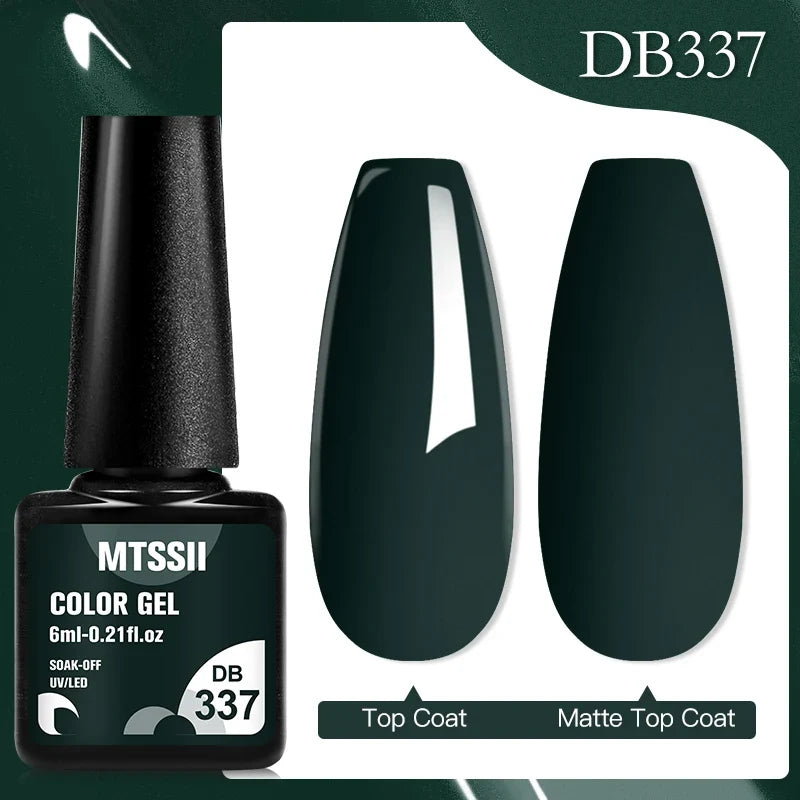 Mtssii 6ML Chocolate Color Gel Nail Polish Brown Semi Permanent UV Gel Autumn Winter Popular Soak Off Nail Art Gel Varnishes Tri Light Beauty