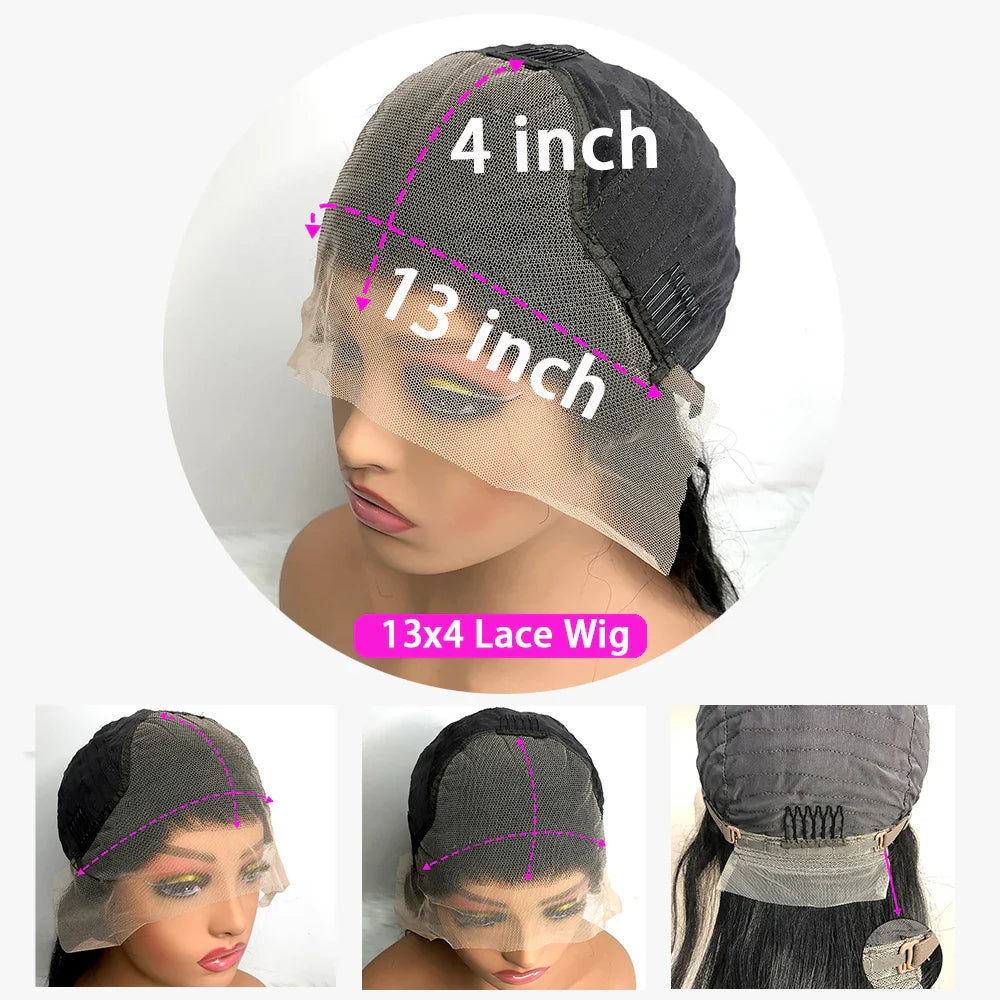 Body Wave Human Hair Wigs 30 40 Inch Body Wave Lace Front Wig PrePlucked With Baby Hair 13x4 13x6 Hd Lace Frontal Wigs For Women LadyShow.Store