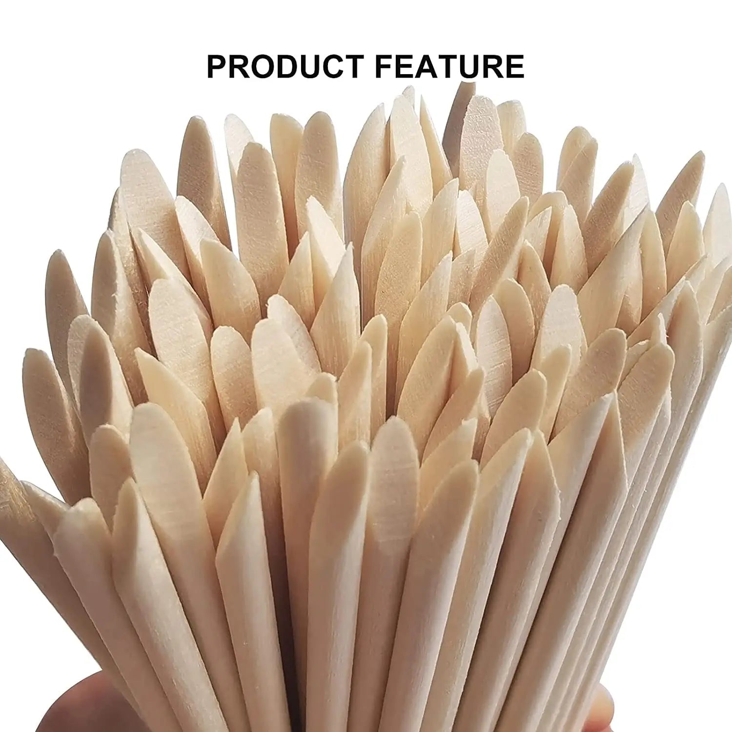 100/50pcs Nail Art Pusher Orange Wood Sticks Cuticle Pusher Remover Rhinestones Dotting Removal Manicure Pedicure Care Tools Tri Light Beauty
