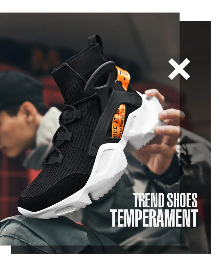 Men's Casual Sneakers Breathable Luxury Trainer Race Shoes Fashion Loafers Running Shoes for Male Pi-Mart