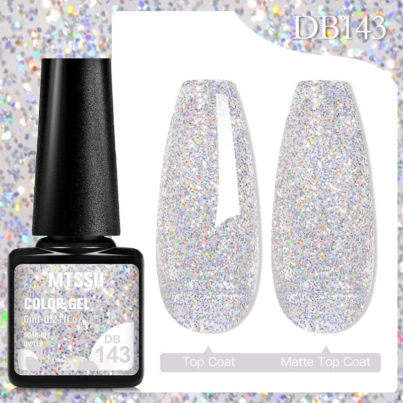 Mtssii 6ML Chocolate Color Gel Nail Polish Brown Semi Permanent UV Gel Autumn Winter Popular Soak Off Nail Art Gel Varnishes Tri Light Beauty