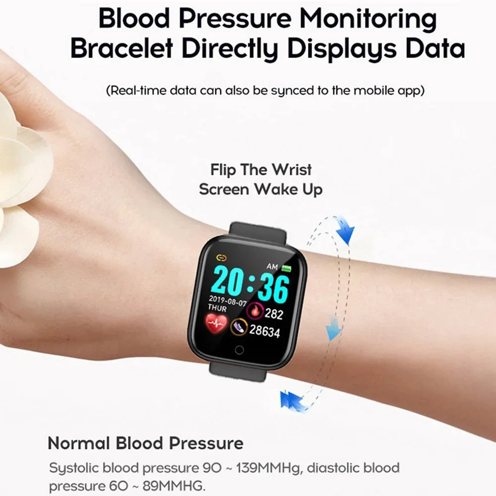 Smart Watch For Women Men Wristwatch Bluetooth Connected Phone Player Music Fitness Sport Bracelet Sleep Monitor Digital Watches LadyShow.Store