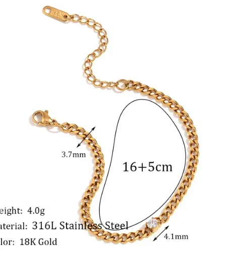 Stainless Steel Bohemian Style Personalized Anklet Pi-Mart