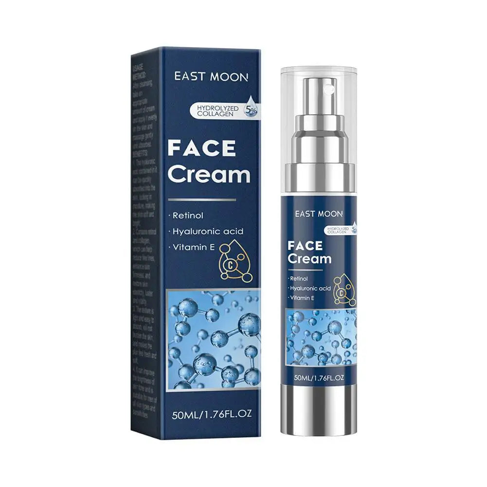 Retinol Face Cream for Men Firming Lifting Brightening Fade Fine Lines Anti Puffiness Moisturizing Nourishing Facial Skin Care Pi-Mart