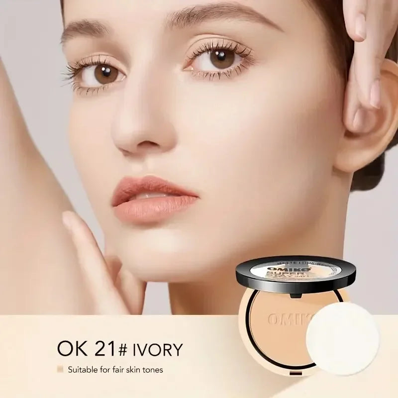 Loose Powder 3Colors Face Pressed Powder Long Lasting Oil Control Makeup Mineral Powder Natural Concealer Contour Face Cosmetics Tri Light Beauty