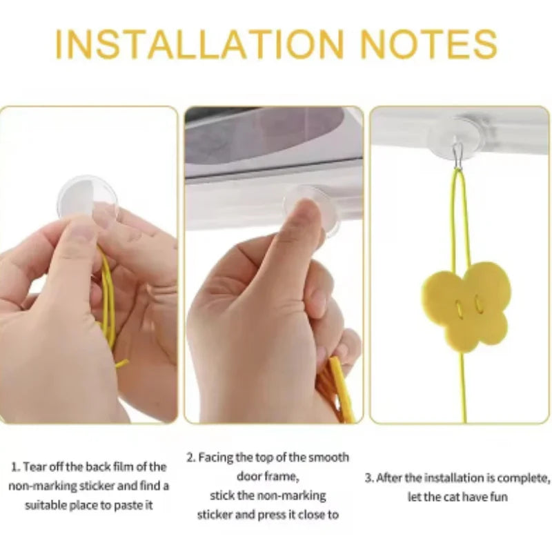Interactive Cat Toy Hanging Simulation Cat Toy Funny Self-hey Interactive Toy for Kitten Playing Teaser Wand Toy Cat Supplies Pi-Mart