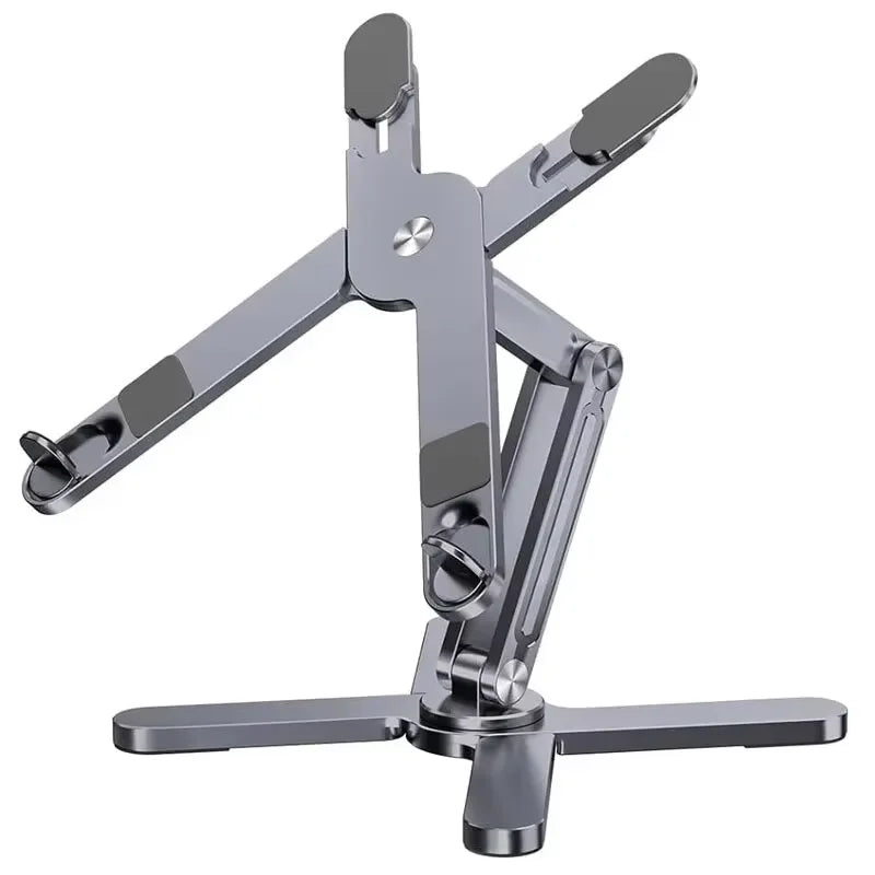 Laptop Stand with 360 Rotating Base, Computer Notebook Laptop Riser Metal Holder for Desk Collaborative Work, Fits All MacBook Pi-Mart