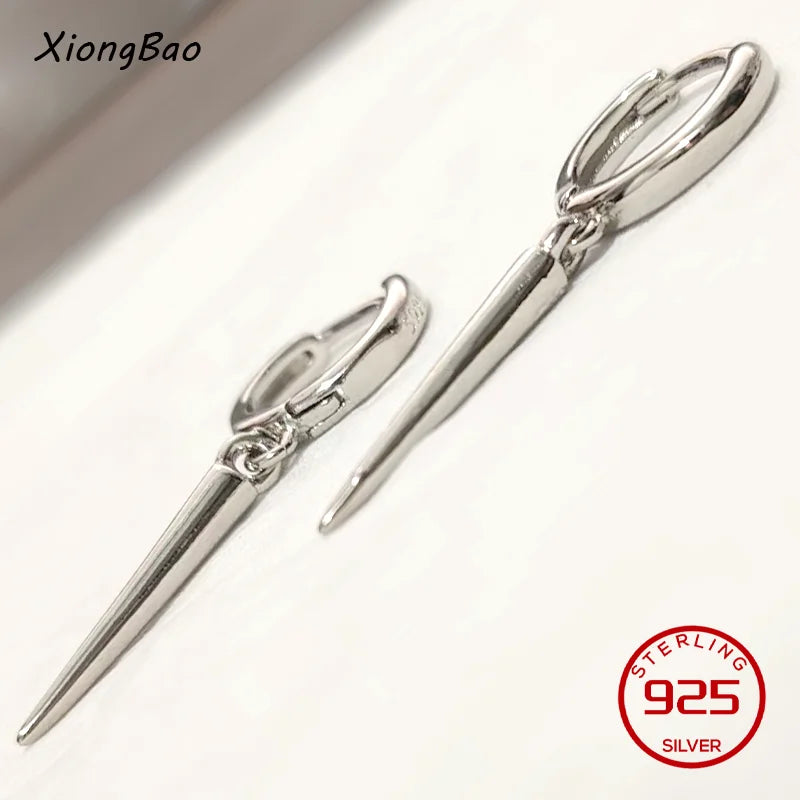 925 Sterling Silver Earrings New Women Elegant Temperament Sterling Anniversary Gift Fashion Jewelry Accessories Geometric Ears Pi-Mart