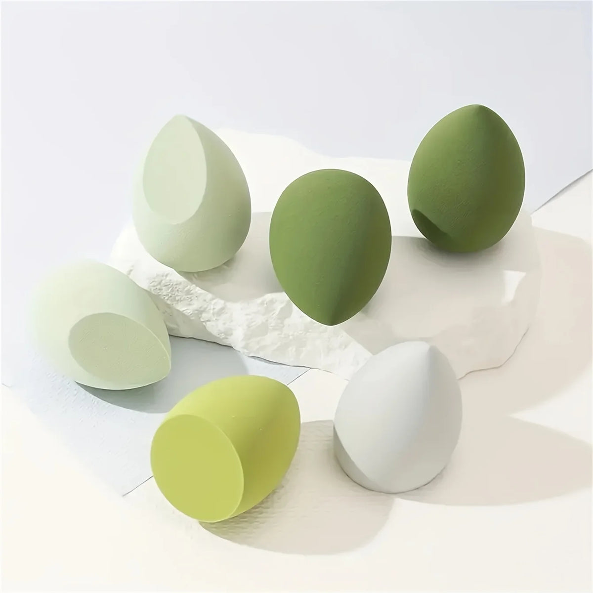 1pc Super Soft Makeup Sponge, Wet and Dry Use, Non-Latex Sponge Powder Puff, Suitable for Liquid Foundation, Cream, Powder Pi-Mart