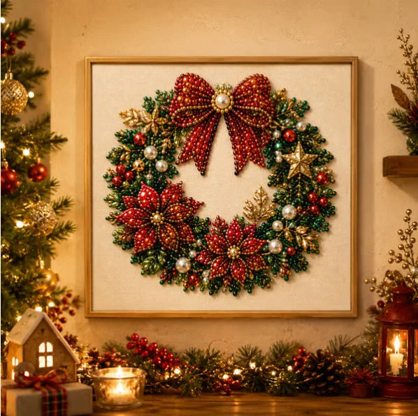 Originality Diamond-Painting Kit Holiday Pearl Diamond-Painting Art DIY Assembly Craft Activity Home Decor Christmas Gifts Pi-Mart