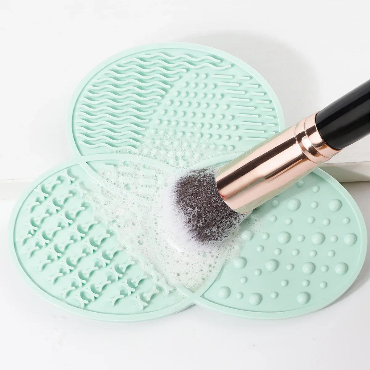 Silicone Makeup Brush Cleaner Folding Powder Puff Cleaning Bowl Eyeshadow Brushes Washing Soft Mat Beauty Tools Scrubber Box Pi-Mart