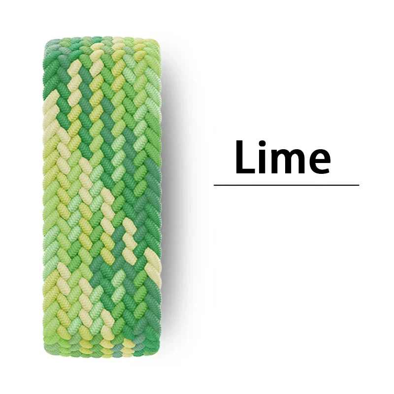 Braided Solo Loop For Apple watch Band 46mm 44mm 45mm 42mm 40mm 41mm Bracelet correa iwatch Series Ultra 2 11 10 9 SE 8 7 Strap LadyShow.Store
