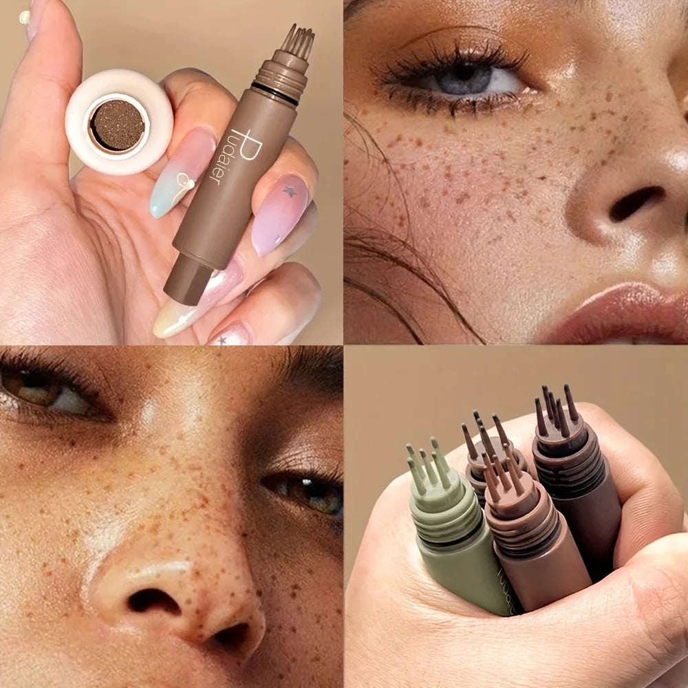 Freckle Stamp Makeup Pen Waterproof, Natural Look Dot Freckles, Long Lasting, Sweatproof, Beginner Friendly LadyShow.Store