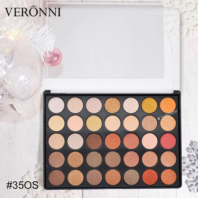 35 Color Eyeshadow Tray Daily Makeup Matte Lasting Nightclub Eyeshadow Pearl Fine Shimmer Waterproof Is Not Easy To Faint Pi-Mart