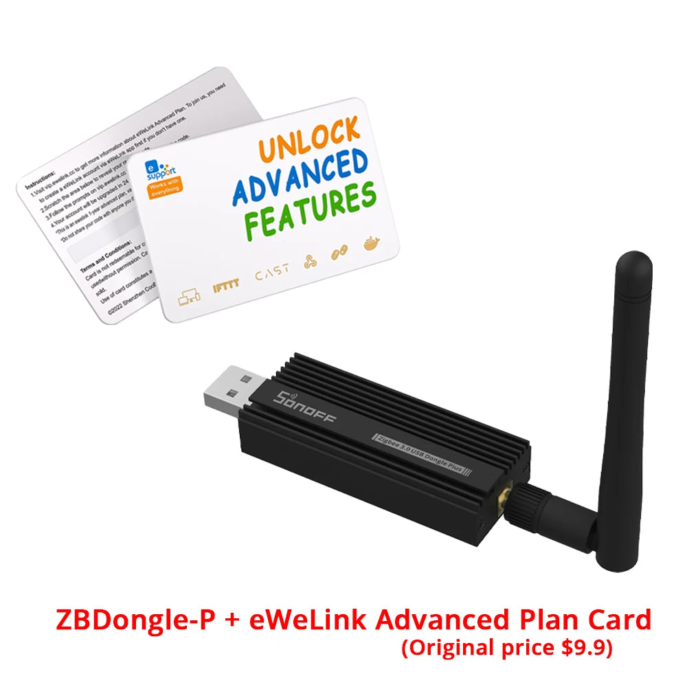 SONOFF ZB Dongle-P Zigbee 3.0 USB Dongle Plus Universal Zigbee Gateway Support via ZHA or Zigbee2MQTT Sonoff Zigbee Series Pi-Mart