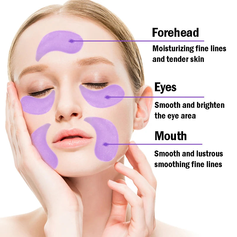 Grape Moisturizing Collagen Eye Mask Anti Dark Circles Eye Bags Anti-aging Eyes Masks Beauty Skin Care Eye Patches 60Pcs Pi-Mart