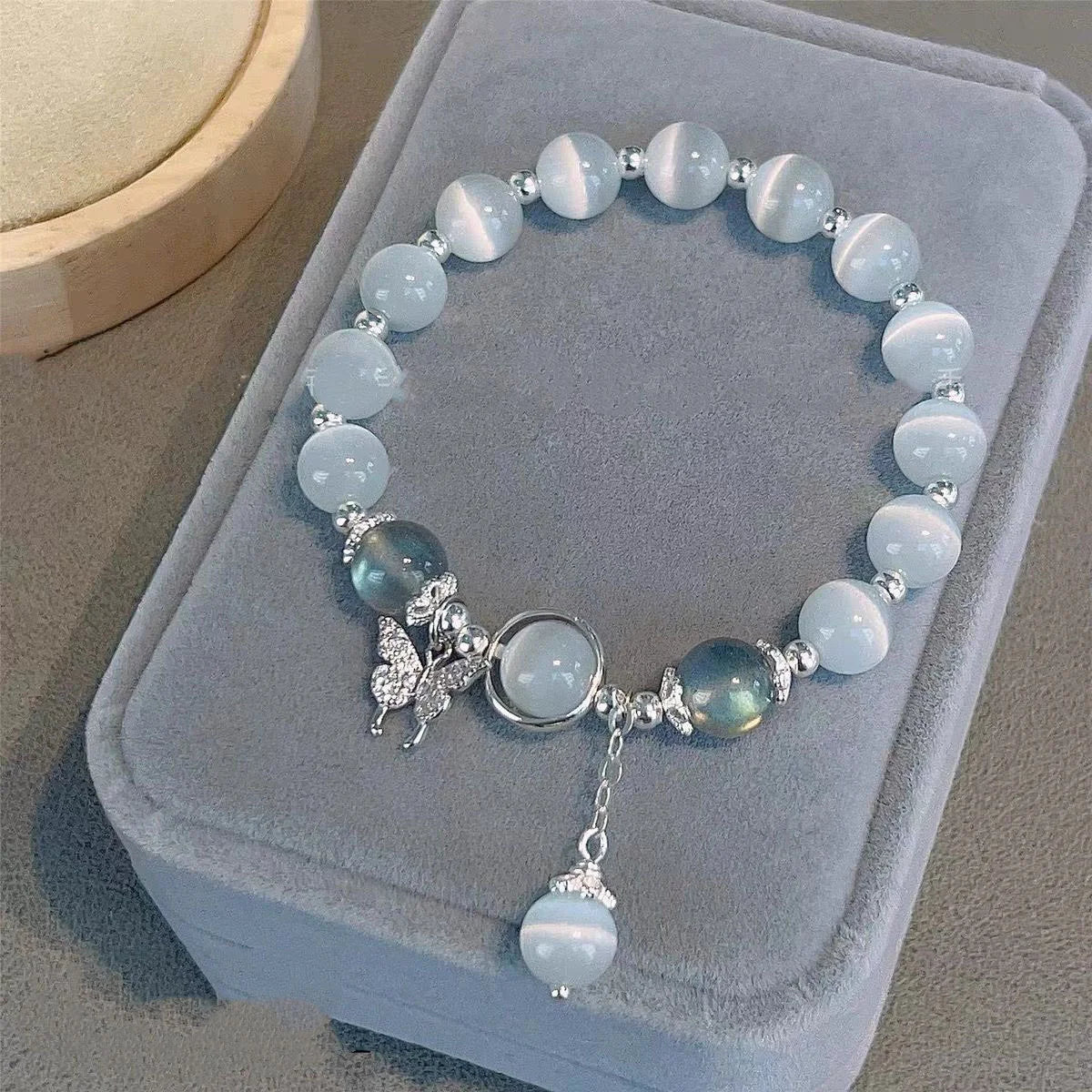 New Simple Beads Crystal Bracelet For Women Girls Korean ins Flower Fox Feather Tassel Bracelets Best Friend Jewelry Gifts 2024 Pi-Mart