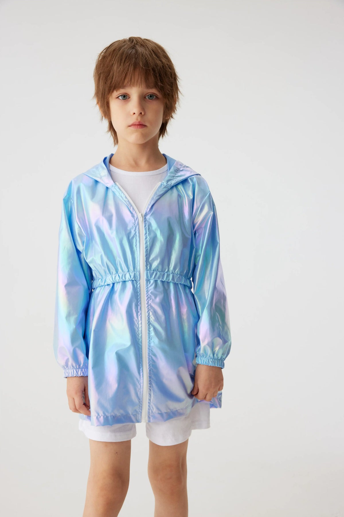 Girl's Spring and Autumn Children's Light and Thin Breathable Zipper Coat Jacket for Boys and Girls Fashion Thin Jacket Pi-Mart