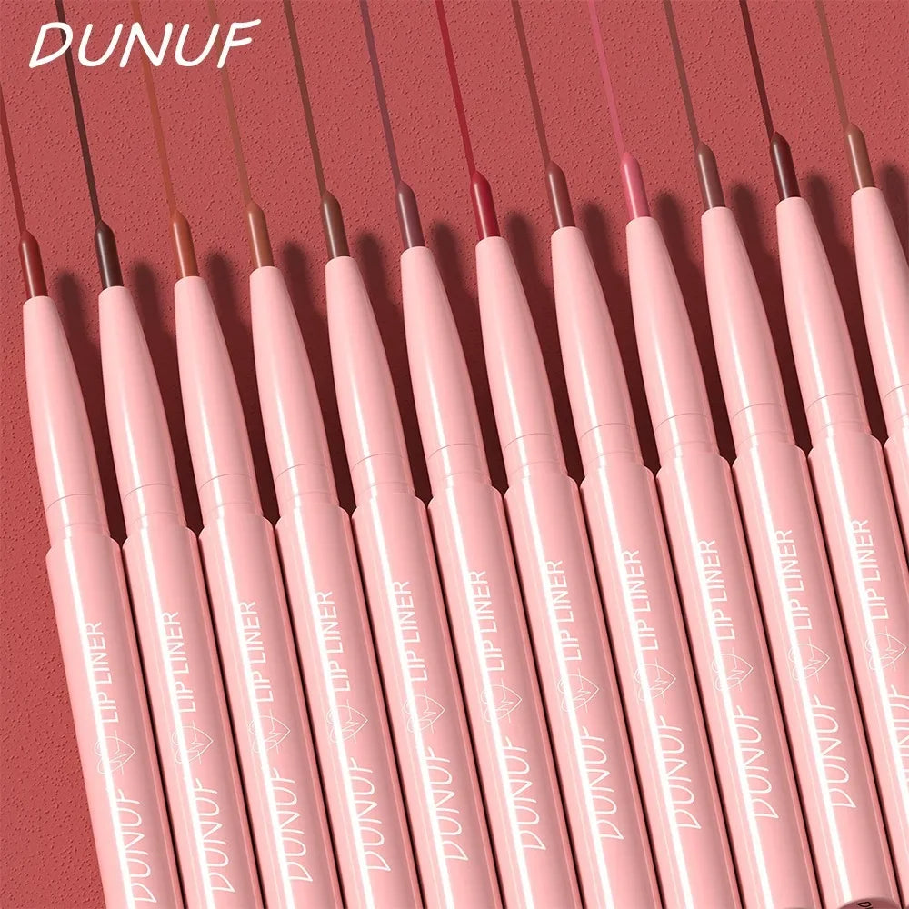 Lip Liner Pencil Long-Lasting Matte Creamy Plumping Lip Stain Waterproof Natural Nude Brown Slim Lip Liner Makeup Pi-Mart