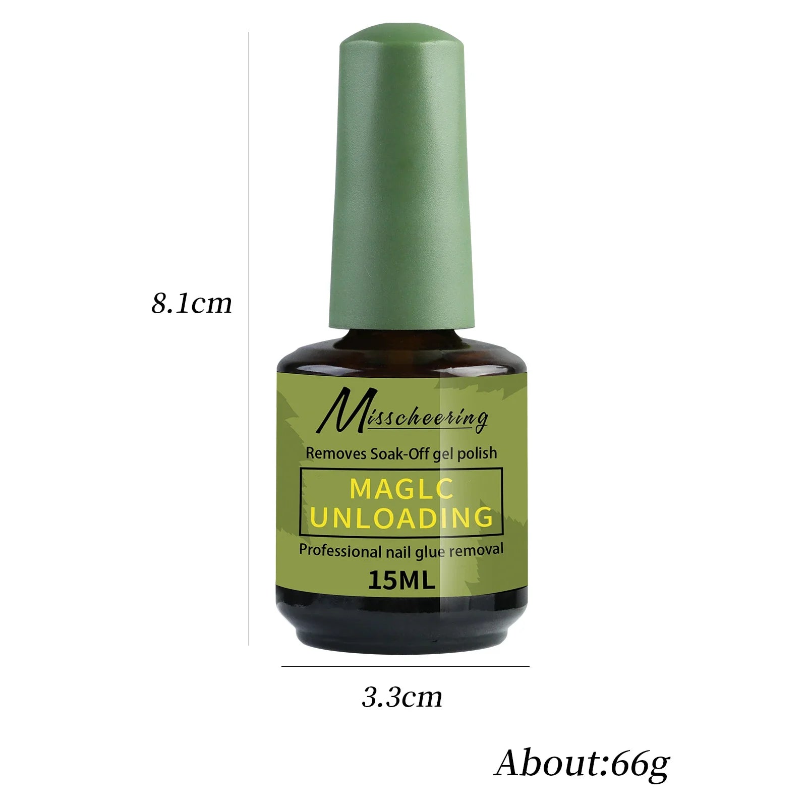 Misscheering 15ml Magic Fast Nail Gel Polish Remover Clean UV Soak Off Semi Permanent Varnish Nail Art Removal Tools Manicure Tri Light Beauty
