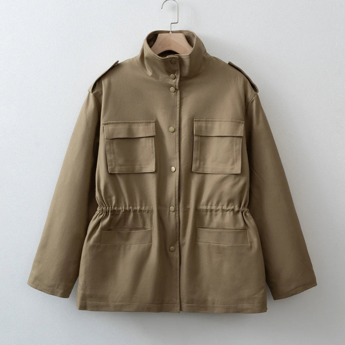 2026 Women Stand collar Casual Jacket Stylish coat LadyShow.Store