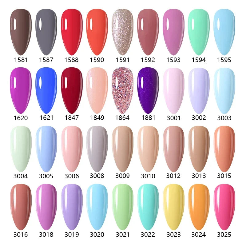 NAILCO 15ml Nails Art Gel Lack Polish Summer Hybrid Nail Varnish Manicure UV Top Coat Base HEMA TPO FREE Esmalte Nail Gel Polish Tri Light Beauty