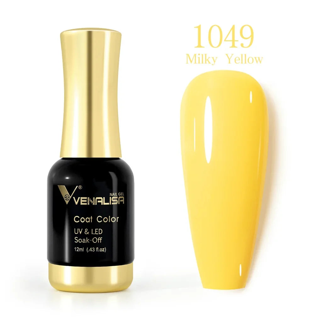 VENALISA Nail Gel Varnish TPO FREE Soak Off UV LED Organic Odorless Enamels Nail Art Colors 12ml 120Colors UV Gel Nail Polish Tri Light Beauty