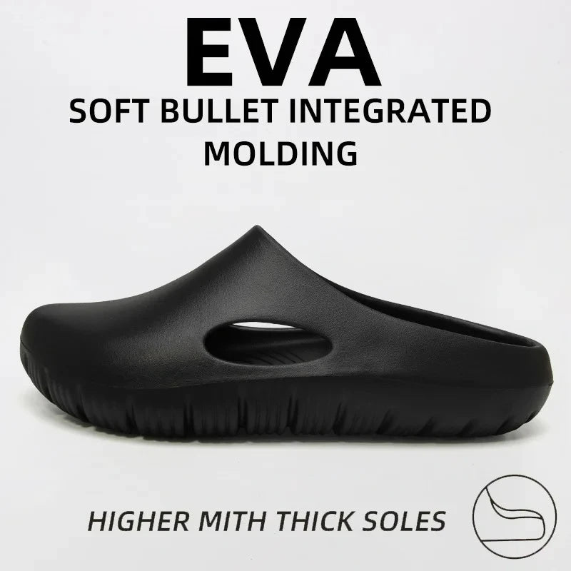 EVA Bread Men's Anti-Slip Odor-Resistant Outdoor Sandals Sports Beach Slippers for Casual Comfortable Footwear Pi-Mart