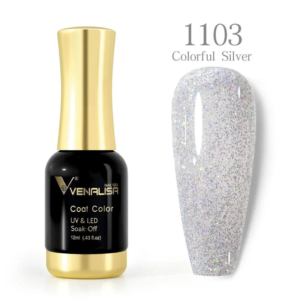 VENALISA Nail Gel Varnish TPO FREE Soak Off UV LED Organic Odorless Enamels Nail Art Colors 12ml 120Colors UV Gel Nail Polish Tri Light Beauty