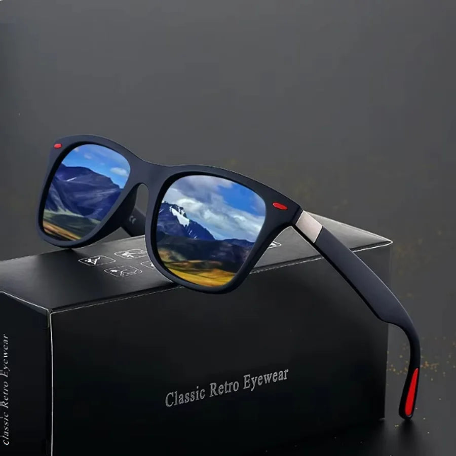 1-2-3PCS Fashion Vintage Square Unisex Driving Fishing Sunglasses Men Women Luxury Brand Designer Sun Glasses Anti-Glare Eyewear Pi-Mart
