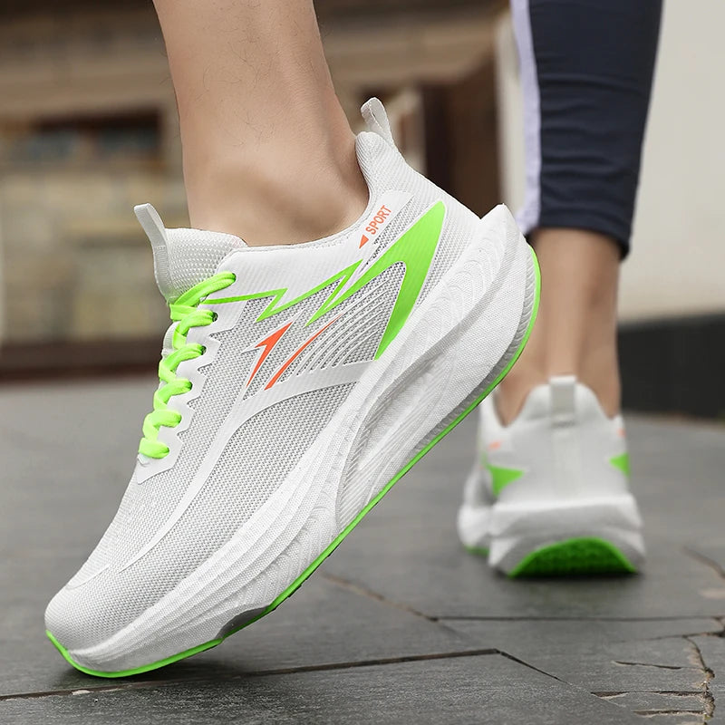 Marathon Sneakers Men Running Shoes Anti-slip Comfortable Racing Carbon Board Training Mesh Tennis Shoes Casual for Women 2026 Pi-Mart