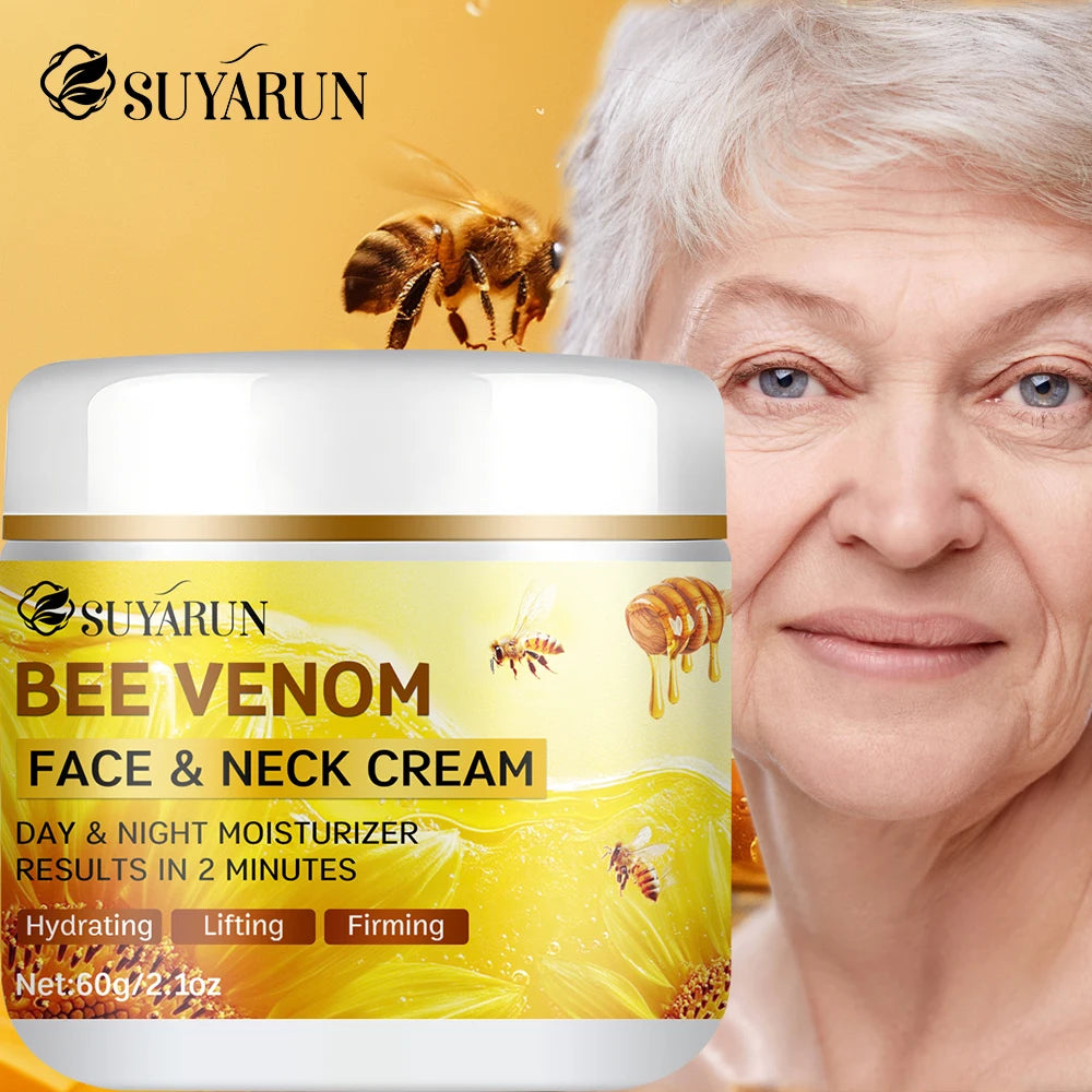 SUYARUN Bee Venom Collagen Anti-Aging Face YELLOW Cream | Firming Lifting Moisturizer | Wrinkle Reduction | 24H Hydration. Pi-Mart
