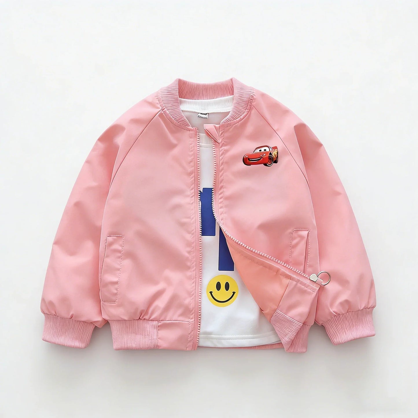 Cars Lightning McQueen Children Jacket New Spring Autumn Baby Boy Girl Cartoon Zipper Long Sleeves Windbreaker Kids Sports Coats LadyShow.Store