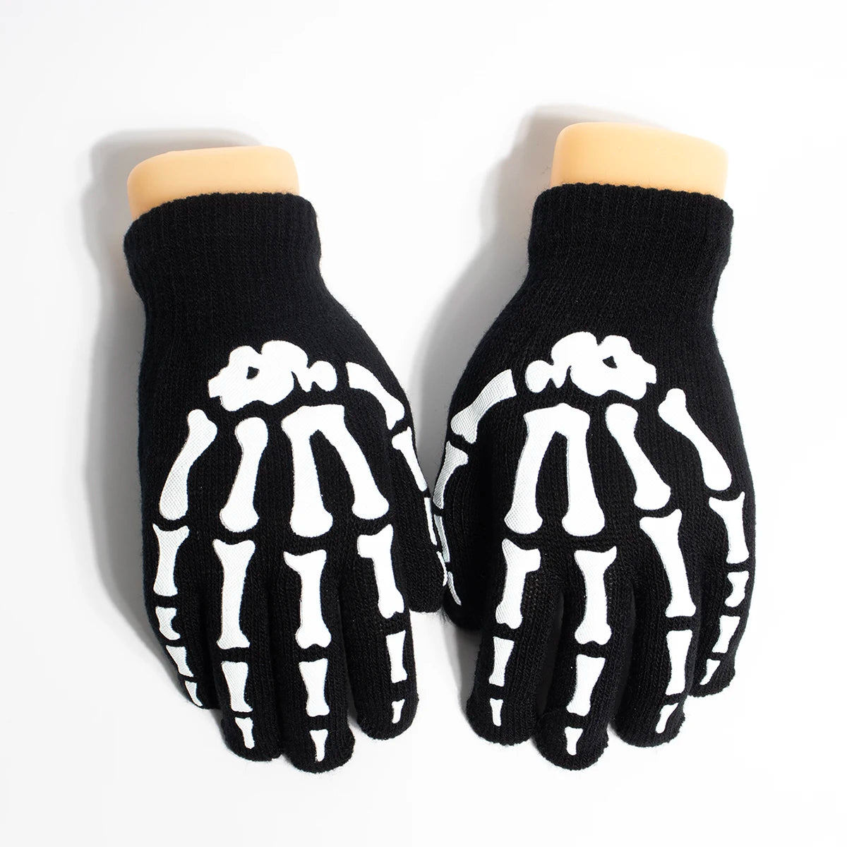 Unisex Knitted Gloves Half/Full Finger Autumn Winter Gloves Halloween Decorative Gloves Pi-Mart
