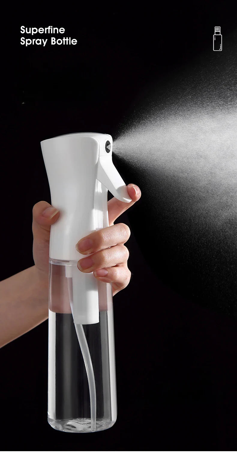 500/300/200ml Hair Spray Bottle Refillable Bottles Continuous Mist Watering Can Automatic Salon Barber Water Sprayer Hair Tools Tri Light Beauty