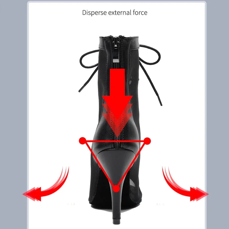Woman High Tip Ballroom Dance Shoes Woman Ruber Insole Latino Salsa Dancing Shoes For Girls Soft Bottom Practice Latin Shoes LadyShow.Store