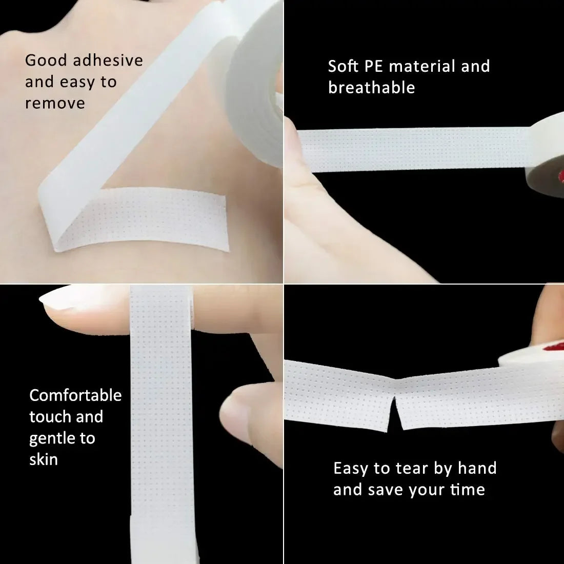 2/3/5 /6Rolls Lint Free Under Eye Pads Breathable Insulating Tape for Eyelash Extension  Non-woven Tape Paper Eyelash Patch LadyShow.Store