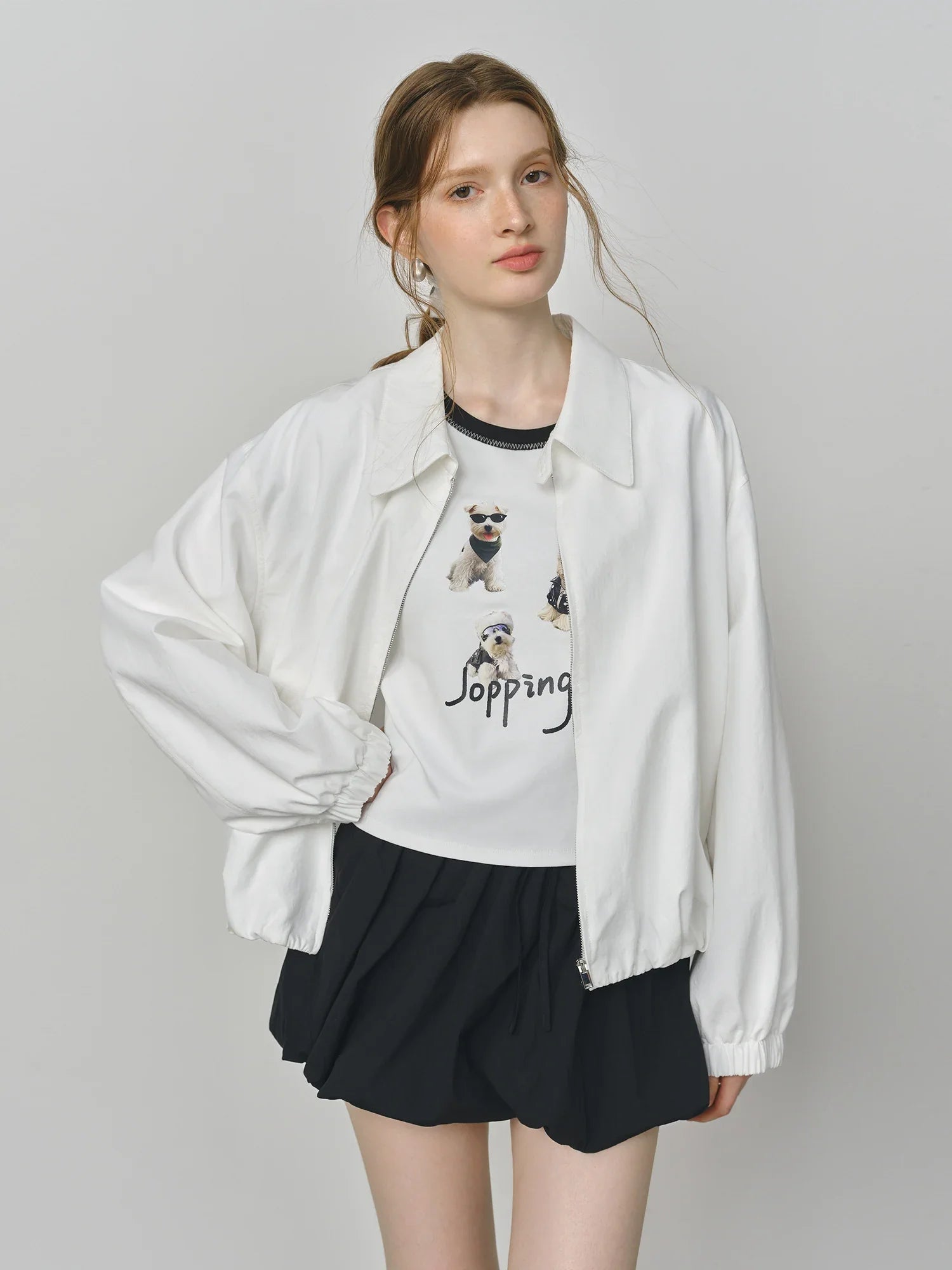 FSLE 2025 New French Barn-Style Raw Glamour Short Jacket Women's Spring Autumn New Arrival Loose Fit Oversize Workwear Coat LadyShow.Store