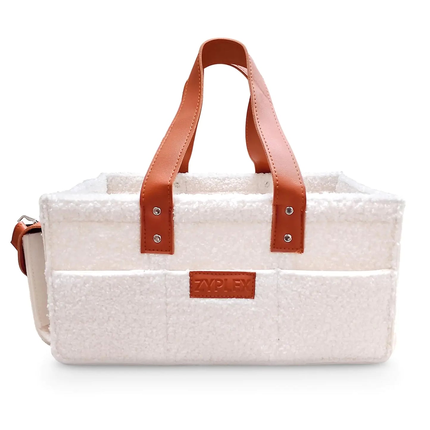 ZYPLEX Baby Diaper Caddy Organizer baby essentials Durable Basket - Must-Have Newborn Essentials Baby Shower and baby girl newborn essentials. Ideal for Diaper Bag Changing Table Car Organizer.