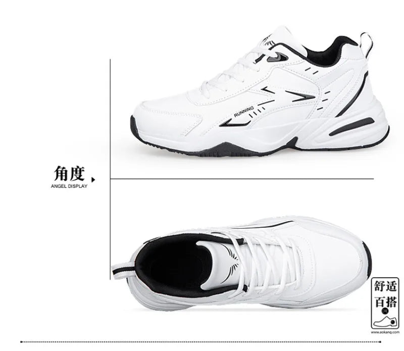 Autumn New Men Microfber Running Shoes Luxury Brand Men Shoes School Student Air-cushion Sneakers Fashion Man Casual Shoes 35-48 Pi-Mart