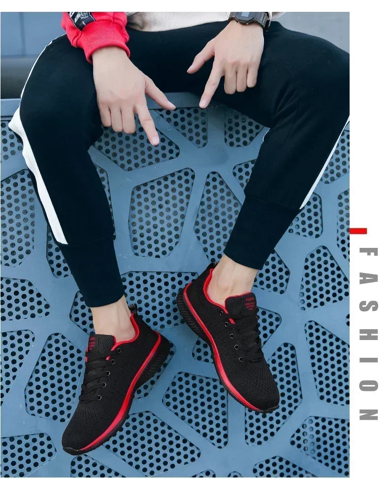 2026 Men Running Walking Knit Shoe Casual Sneakers Breathable Sports Running Athletic Gym Lightweight Outdoor Women Shoes Size Pi-Mart