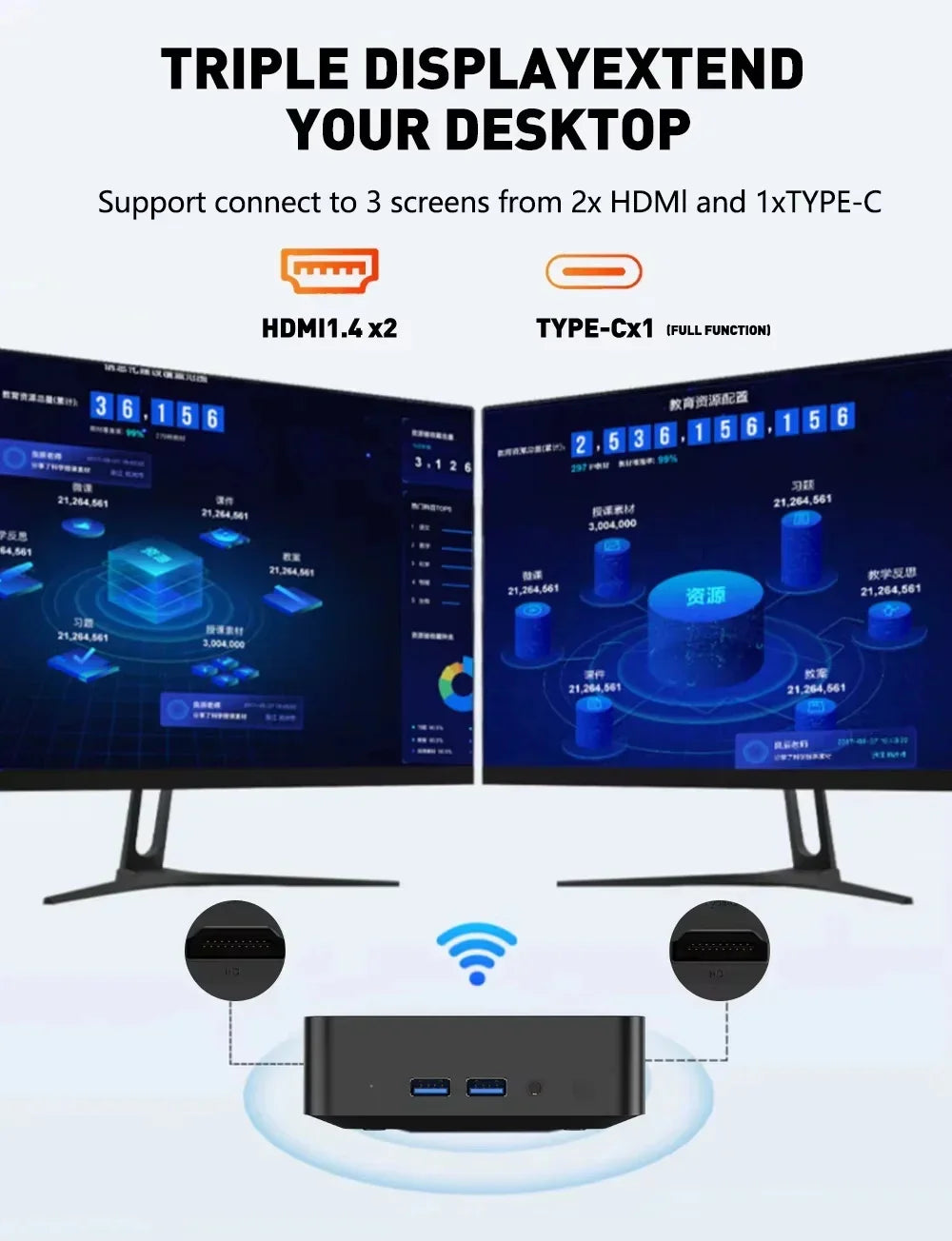 Windows 11 Pro Mini PC Intel Core i9 10980HK 16GB RAM 1TB/2TB SSD WIFI6 BT5.2 4K HD Study Gaming Office 3 Year Warranty Pi-Mart