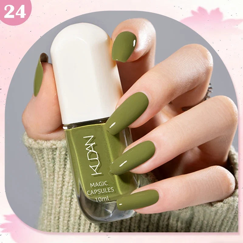 10ml Water-Based Peel Off Nail Polish 40 Colors Long Lasting Quick Drying No Need of Lamp to Cure Nail Supplies Manicure Nails Tri Light Beauty