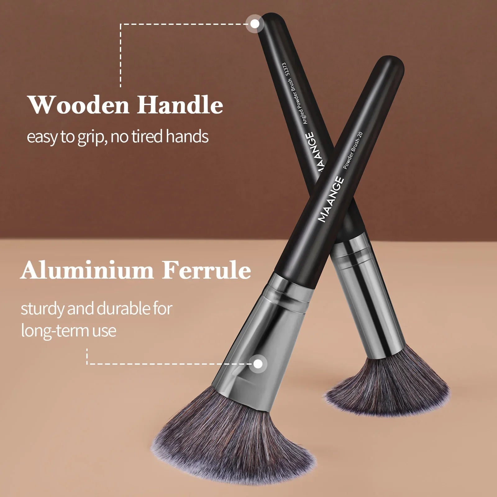 MAANGE Professional Gift Box 25 Pieces Makeup Brushes Kit Face Eye Beauty Brushes For Foundation Conceal Eyeshadow Contour Brush Tri Light Beauty