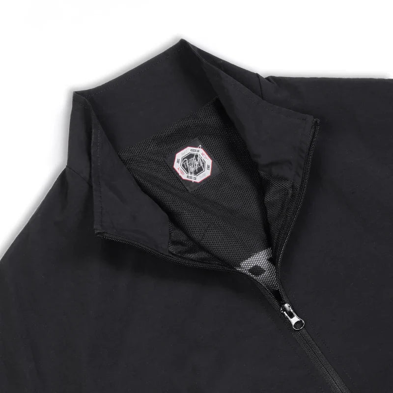 Jinx Team Black Jacket Unisex Windbreaker Sports Coat Men Women Loose Track Activewear Long Sleeve Top Embroidery Y2k Outerwears LadyShow.Store