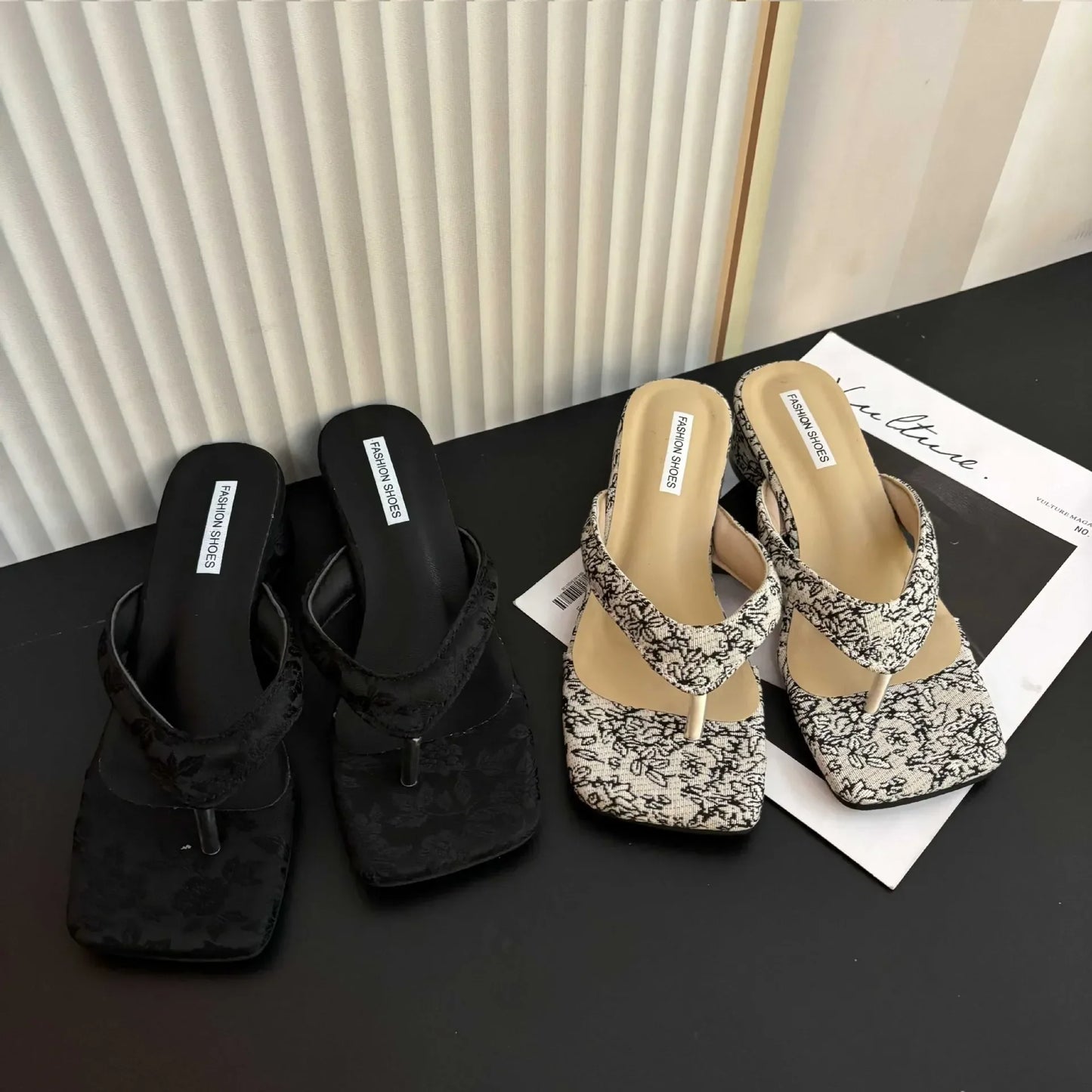 Summer Clip Toe Women Slippes New 2025 Fashion Elegant Wedges Heel Slides Shoes Ladies Casual Outdoor Beach Flip Flops Sandalias LadyShow.Store