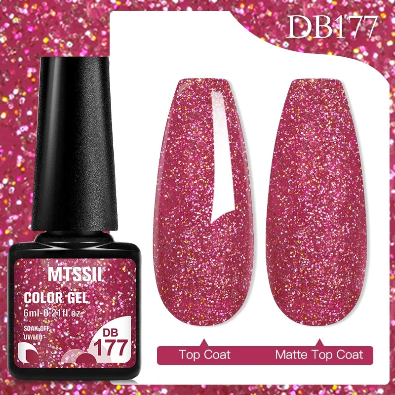 Mtssii 6ML Chocolate Color Gel Nail Polish Brown Semi Permanent UV Gel Autumn Winter Popular Soak Off Nail Art Gel Varnishes Tri Light Beauty